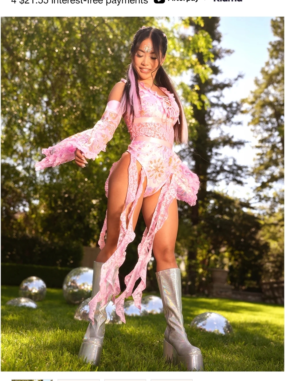 iHeartRaves Pixie Prism Sequin Bodysuit